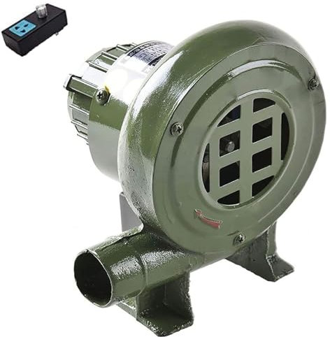 Turbina Soplador De Castillos Hinchables - Soplador De Aire Comercial Compacto Y Energéticamente Eficiente, para Soplador De Fragua De Herrero Eléctrico Pequeño De 220V, para Barbacoa O Carbón(370W)