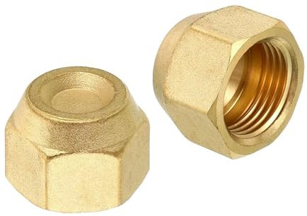 HEXHUASR 1/4 3/8 1/2 5/8 3/4 SAE 45 Innengewinde Flare Dichtung Überwurfmutter Messing Fitting Klimaanlage(SAE 3I8)