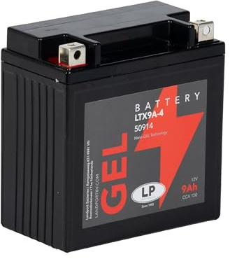 LANDPORT Gel-Batterie 12V LTX9A-4 kompatibel mit Aprilia Atlantic Classic