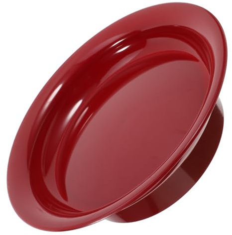 COSMEVIVI Bakelite Tribute Plate Red Plastic Fruit Bowl for Kitchen Countertop Home Party Use Decorative Fruit Basket Snack Bowl