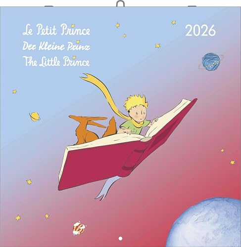 N Neumann - Der kleine Prinz 2026 – Wandkalender Broschürenkalender 30x30 cm (offen 30x60 cm) mit 12 Monatsblättern, 6-sprachigem Kalendarium & ... Le Petit Prince The Little Prince