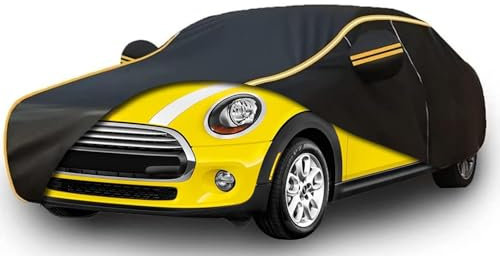 Outdoor car covers for mini Classic 1997-2000,Custom Heavy Duty Waterproof All Weather Protection Outdoorwith Windproof Strap, Door Zipper,car covers Waterproof