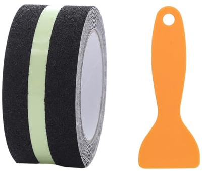JDNFKG 1 Rollo De Pegatinas Antideslizantes para Escaleras, 1 Pala Cole, Raspador De Película para Automóvil, Raspador De Belleza De Plástico, Adecuado para Escaleras Y Rampas.