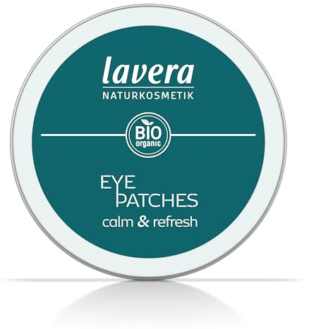 lavera Eye Patches Calm & Refresh - Spendet Intensive Feuchtigkeit, Mindert Trockenheitsfältchen, Beruhigt Gestresste Haut, Hautpflegemaske