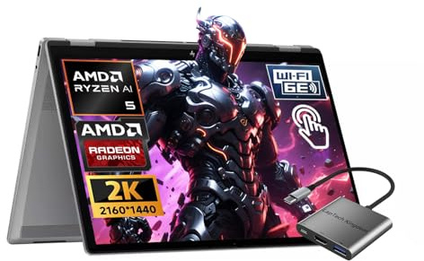 HP OmniBook X Flip 2 in 1 Laptop, 16 2K IPS Touchscreen, AMD Ryzen AI 5 340(Beat i7-1355U), 16GB LPDDR5X 1TB SSD, AMD Radeon 840M Graphics, Wi-Fi 6E, 5MP IR Privacy Camera, AI Copilot+ PC, Win 11
