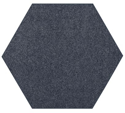 Ambiant Pet Friendly Solid Color Area Rugs Petrol Blue - 6' Hexagon, Indoor, Stain Resistant, Perfect for Living Room, Bedroom, Dining Room, Entryway, Doorway, Pet & Kids Friendly Rug, Wedding