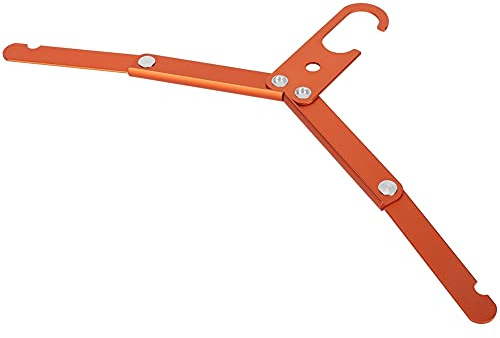 Reise Aufh?nger - Tragbare Kleiderb¨¹Gel Gestelle aus Aluminium, Faltbar f¨¹r Camping, Reisen und Freien (Orange)