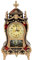 Ruiqas Orologio da Tavolo in Plastica Stile Vintage Antico Orologio da Tavolo Decorativo per Hotel Sveglie (Rosso Marrone)