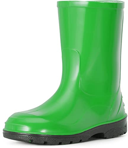 Ladeheid Stivali Bambino e Bambina in Gomma PVC LA-939 (Verde-2, 34 EU)