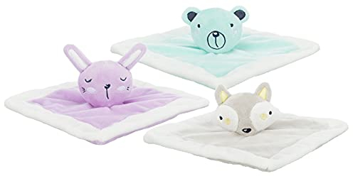 TRIXIE Schnuffeltuch für Welpen - Plüsch Knistertuch & Hundespielzeug mit weicher Oberfläche - interaktives Spielzeug zum Kuscheln & Beschäftigen 20 x 20 cm - 36178