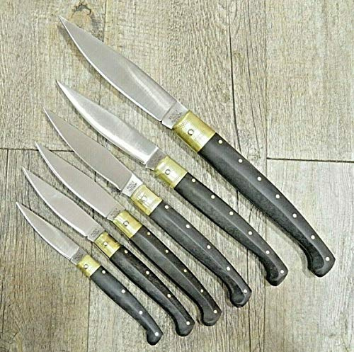 Knife Coltello Sardegna SARDO PATTADA Manico in Resina Nera Uso Quotidiano Ruju (Scanno, 33 cm)