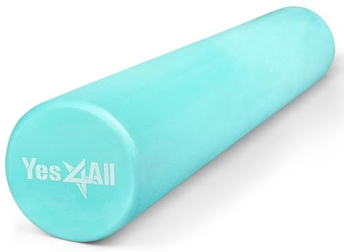 Yes4All EVA Harte Schaumstoffrolle für den Rücken – Runde Rolle für Training, Yoga & Pilates 30/45/60/90 cm