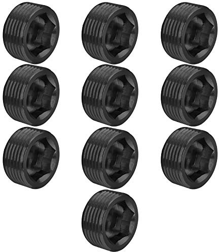 Glarks 10 conectores macho NPT de acero al carbono de 3/4 pulgadas.