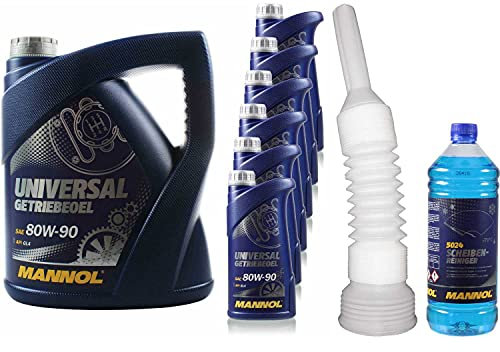 QR-Parts Set 85408202 CT4504 MN8107-4 5024 MN8107-1 10L MANNOL Getriebeöl UNIVERSAL 80W-90 API GL 4 inkl. Auslaufschlauch