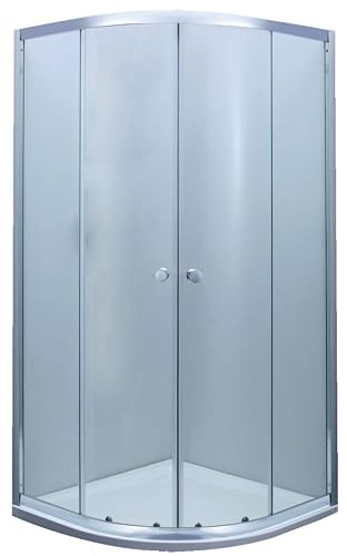 Primaster Runddusche Easy 5 Eckdusche 90x90cm Glas Duschkabine Duschwand