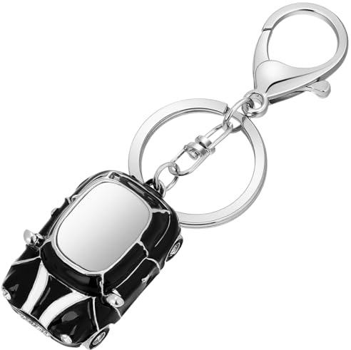 Amosfun Mini Auto SchlüSselanhäNger Schwarz - Vielseitiger SchlüSselanhäNger FüR Taschen, Handtaschen, Autos, RucksäCke, Perfektes Zierde FüR Kinder Und Jugendliche
