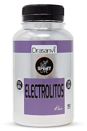 SPORT LIVE ELECTROLITOS by DRASANVI - Potasio + Fósforo + Calcio + VitaminaD3 - SIN GLUTEN - 90 cápsulas