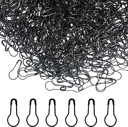Yosawo 500Stück Sicherheitsnadeln Calabash Pin Kürbis Pins(Schwarz)