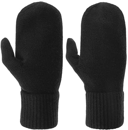 Hestra Women´s Cashmere Fäustlinge Fausthandschuhe Wollhandschuhe Damenhandschuhe Kaschmirhandschuhe Damen - Herbst-Winter Winter - One Size schwarz