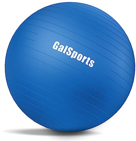 GalSports Anti-Burst Slip Resistant Stability Ball - Swiss Ball for Home Gym & Physical Therapy