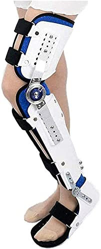 Cómoda pierna pie tobillo soportes ortopédicos extremidades inferiores ortesis transpirable rodillera fija para artritis, lesiones articulares y rodillera ortopédica con bisagras ortesis posopera