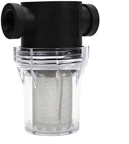 HpLive Pipeline Filter, 3/4 Wasserpumpenfilter mit 200 mesh Edelstahlsieb, Reinigung Garden Pipeline, für Gartenbewässerung Gartenteich Pool