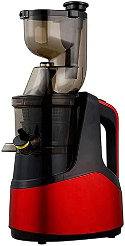 Exprimidor Lento, exprimidor de Tornillo, Extractor de Prensa en frío, sin Filtro, fácil de Lavar, máquina eléctrica de Jugo de Fruta de Gran Calibre