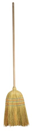 Homéa, Balai Paille Premium 5 Fils 850G Manche Bois 140 cm