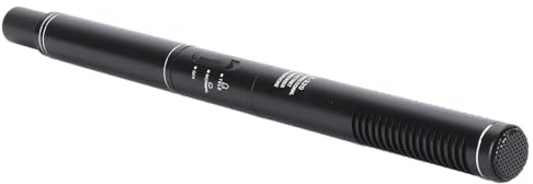 Jectse Microfono per Interviste a Condensatore, Amplificatore Portatile, Microfono Direzionale Singolo con Ricezione Segnale Forte, per Fotocamere DSLR, Fotocamere, Telefoni Cellulari,