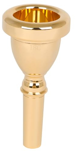Goldene Tuba 14mm Mundstück aus Messing für Anfänger und Profis | Passend für Tuba, Stabile Ausführung, Optimierte Klangqualität, Angenehme Handhabung, als Zubehör für Musiker