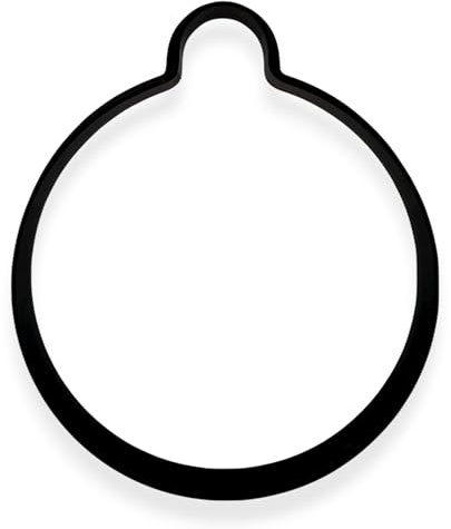 Fishing Bobber Cookie Cutter with Easy to Push Design (4.5 inches)