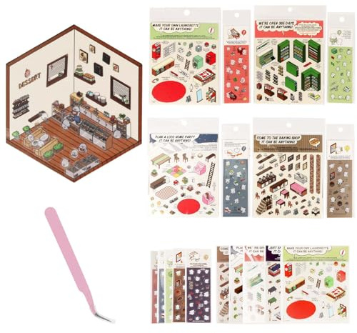 10 Sets DIY 3D Haussticker, 2025 3D Haussticker zum Selbstmachen - Erleichtern Sie Stress und Verbringen Sie Zeit