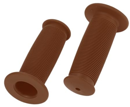 TUCKBOLD Bike Handlebar Grips Covers 85mm Long Lightweight MTB Brown | Bicycle End Grips Protector, 1 Pair