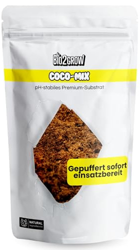 Bio2Grow Coco Mix 2L - Kokoserde gepresst Blumenerde Substrat Kokos Anzuchterde Grow Anbau Indoor Outdoor