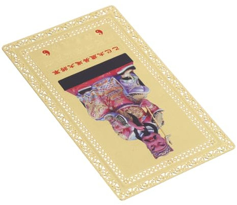 SHOWERORO Feng Shui Tai Sui Glücksbringer Amulett Karte Messing 2025 Tai Sui Schutz Glück Reichtum Feng Shui Schmuck