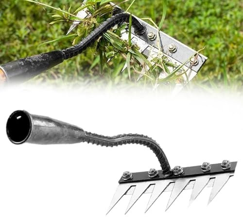 Râteau De Jardin en Acier Au Carbone, 5/6/ Détachable Râteau De Jardin en Métal Très Résistant, Râteau en Fer pour Jardinage Et Désherbage, Outil De Jardin Robuste