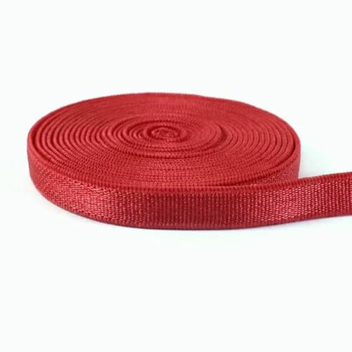 Bandas elásticas de 6 mm para coser sujetadores, ropa interior, cintas de goma, cintas elásticas para ropa, accesorios de bricolaje, color rojo, 6 mm, 5 metros