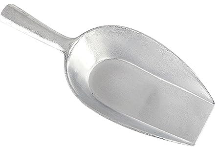 JECOMPRIS Cuchara De Aluminio Para Cubitos y Harina Pala Reforzada Para Cocina Resistente y Fácil De Limpiar Para Hielo Frutos Secos y Alimentos Secos Grande