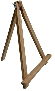 Wooden World – Cavalletto in legno versatile 30 cm – Espositore elegante e stabile per foto, quadri, menù, targhe e decorazioni per matrimoni, eventi, ufficio o casa