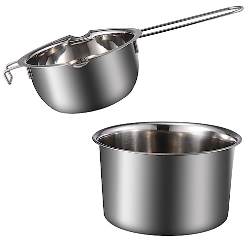 LAPYAPPE Double Boiler Pot for Candle Melting Stainless Steel Wax Melting Pot for Chocolate and Candy