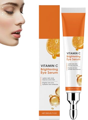 Siero contorno occhi alla vitamina C, crema contorno occhi per occhiaie e borse, antirughe e antietà, leviga le linee sottili, uniforma il tono della pelle, idrata (1pcs)