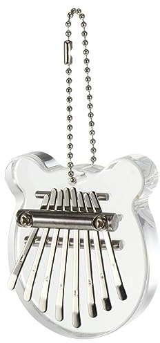 minkissy Kleiner Kalimba mit 8 Tasten aus Sapele Leicht zu Erlernendes Daumenklavier für Anfänger und Kinder Tragbares Kleiner Daumenklavier als Geschenk
