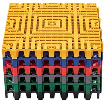 Piastrelle For Pavimenti Da Garage Ad, Tappetini Di Drenaggio Antiscivolo, Pavimentazione For Autolavaggio Esterno, For Uso Interno Ed Esterno, 40x40x4 Cm(8 pieces)