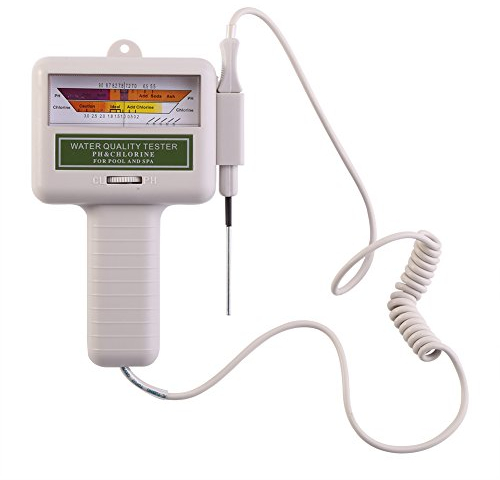 Fosa - Tester di pH e Cloro portatile, contatore da piscina, controllo della qualità dell'acqua per piscine e Spa