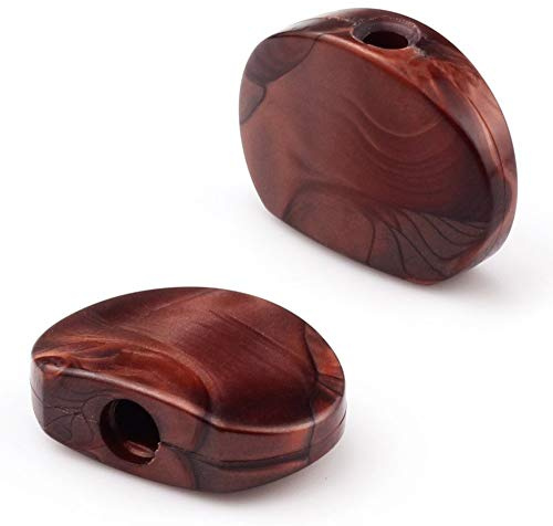 kesoto 6 Stk. Gitarren Mechaniken Knöpfe Stimmwirbel Button Für Akustikgitarre E-Gitarre, Kaffee