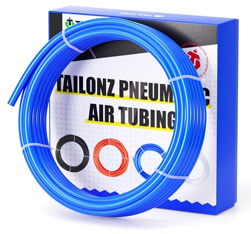 TAILONZ PNEUMATIC blå 6 mm OD 10 meter PU luftslang rör slang PU luftslang för luftledningsrör eller vätskeöverföringsrör