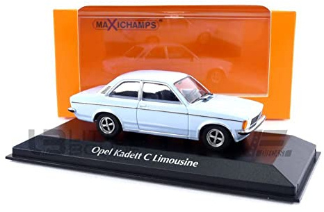 Maxichamps 940048100 1:43 Opel Kadett C-1978-Blue Collectible Miniature Car, Blue