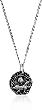 Made by Nami Herren Surfer Halskette mit Anhänger - 60 cm Herren Silber-Kette Edelstahl mit Silberlegierung - Handmade Glieder-Kette - Männer-Kette - Geschenk Geburtstag für Ihn