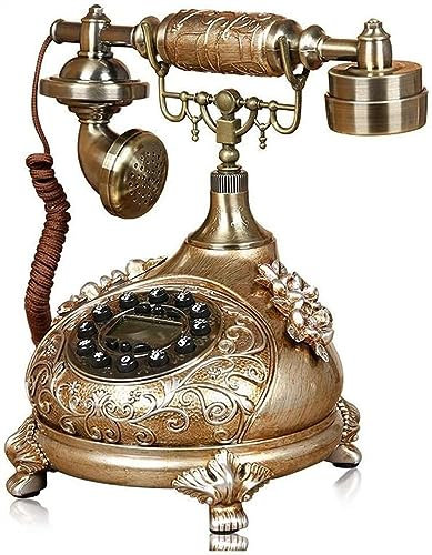 Teléfono Antiguo inalámbrico rotatorio, teléfono Fijo Retro for el hogar, teléfono inalámbrico Vintage rotatorio Creativo a la Moda