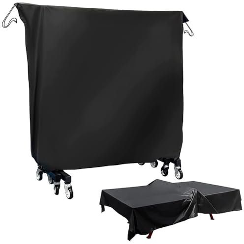 tischtennisplatte abdeckung,(165*70*185 cm)tischtennis abdeckung wetterfest,Wetterfest und UV-beständig,Tischtennisplatten für den Außen- und Innenbereich